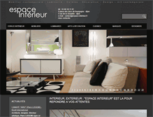 Tablet Screenshot of espace-interieur.fr